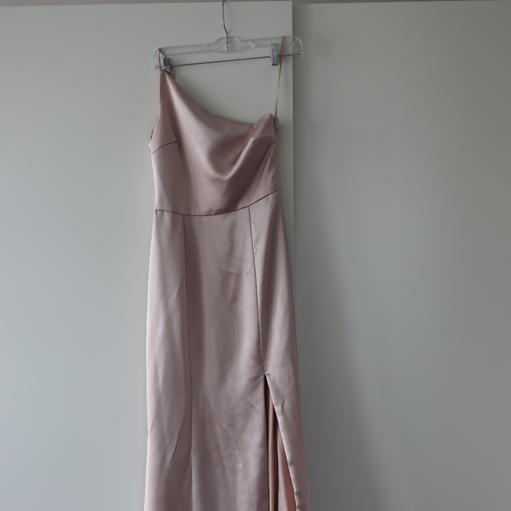 Amsale Kaia Bridesmaid Dress Rose Quartz Size 2